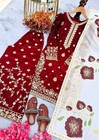 New Attractive Fendy Silk Kurta Palazzo With Dupatta For Women  girls