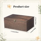 Retro Wooden Wedding Card Box With Letter Flag For Showers 11 4x7 5 In