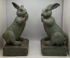 Vintage Chrisdon Bunny Rabbit Bookend Set Expo Inc Bookends Cottage Core 