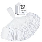 1000 Blank White Merchandise Price Tags With Strings Size  5 Retail Strung Labe