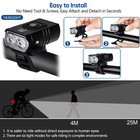 Bright Led Bicycle Headlight Usb Rechargeable Front Light For 6 Modes Mtb Bikes