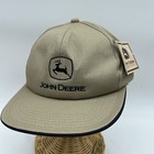 Vintage Usa New Nos John Deere K-products Snapback Hat Brown With Tags