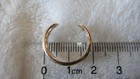 Cute Vintage Estate Womens 10k Solid Gold Fishnet Pinky Or Toe Ring Burlesque