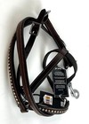 Horze Halter Leather Crystal Bling Brown 22282-br-f
