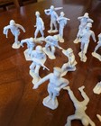Vintage Marx Wwii German Soldiers 54mm Lot - 20 Figures 14 Poses Lite Gray Lot A