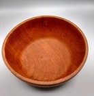 Hand Turned Cherry Wood  Serving Bowl  Signed  Dated 2012  About 8 25  Diameter