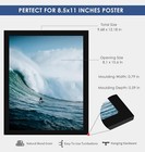 8 5 By 11 Picture Frame Black  Picture Frames 8 5 X 11 For Wall Mounting Disp   