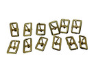 Horse Tack Set Of 12 Solid Brass Center Bar Belt Buckles 3 8 Inch Japan