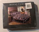 Royal Family By Cannon Victoria Queen Fitted Sheet Luxury Percale Floral Pattern