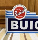 Buick Dealer Flange Sign Gas Oil Garage Double Sided Vintage Style Wall Decor