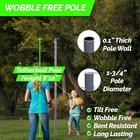 Tetherball Pole  Ball And Rope Set  Pawplay Family Tetherball Set For 