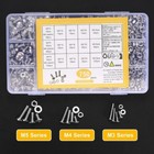 750 Pcs Hex Button Head Socket Cap Bolts Screws Washers Nuts Assortment Kit Us