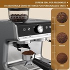 Espresso Machine With Grinder 20 Bar Espresso Coffee Maker Latte W milk Frother