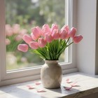 Artificial Pu Real Touch Tulip Bouquets 10 Heads For Wedding Home Floral Decor