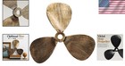 Gold Bronze Brown Ship Propeller Art - Nautical Wall Decor