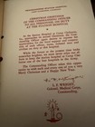 Ww2 Era 1942 Xmas Booklet From Station Hospital Camp Claiborne Louisiana