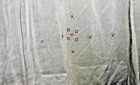Vintage Girl s  White Dress With Pink   Blue Embroidery Squares Bmi Imports