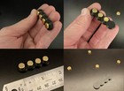Metal Rank Pips - Star Trek Tng - Gold Electroplate  No Puncture  Magnetic Align