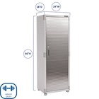 Seville Classics Ultrahd Locker Cabinet  24  W X 18  D X 66  H  Granite Gray