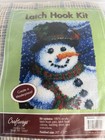 New Craftways Latch Hook Kit Rug Hanging Snowman Christmas Winter  20  X 27   