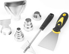 Heat Gun Nozzles Kit   Hot Air Gun Attachments 7 Pieces Stainless Steel Acces   