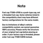 Oem Gas Fuel Filler Cap 77300-47010 For Toyota Lexus Scion Camry Tundra Prius
