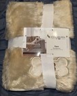 New Koolaburra By Ugg Paco Faux Fur Pet Blanket 40   x 50    Creamy Beige Color
