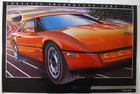 Vintage 1983 Bf Goodrich Comp T a Chevrolet Corvette Chrome Mylar Poster