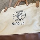 Vintage Klein Tools 5102-14 Canvas leather Hd Tool Bag Electrician 14    Usa