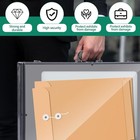 Aluminum Acrylic Clear Top Display Locking Travel Case Trading Coin card jewelry