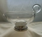 Sterling Silver And Glass Frank M Whiting Creamer Hollowware Marked On Base