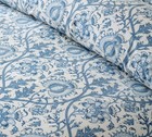 Pottery Barn Eria Reversible Printed Duvet Cover Cotton Floral Bedding Brand New