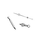 100  New Watch Hands Needles Pins  For Eta 2824 Tudor Submariner