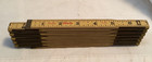 Vintage 71  Long Evans Wood   Brass Fold Up Extension Rule Ruler