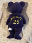 Salvino s Bamm Beano s Mlb Mark Mcgwire  25 Dark Purple Plush Beanie Bear New
