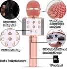 Wireless Bluetooth Karaoke Microphone Portable 3-in-1 Handheld Speaker