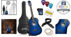 Inch Acoustic Guitar Starter Kit  Gig Bag  Extra Strings  Strap  Picks