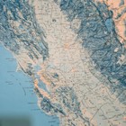 Vintage 1966 California Raised Relief Map 45x40 Framed Wall Art Topographic 