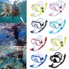 Us Diving Snorkel Face Mask W  Tube Swimming Scuba Set Full Anti-fog Adult -