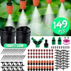 Garden Drip Irrigation System 100ft Plant Self Watering Micro Hose Sprinkler Kit