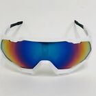 Cycling Sunglasses Men s Sports Windproof Uv Protection White Frame Rainbow Lens