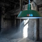 One Ivanhoe 16  Porcelain Green Barn Industrial Enamel Warehouse Light Vintage B