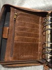 Vintage Franklin Covey Zip Around Leather Planner Classic Brown 6 Ring Binder