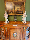 Pr John Bevington Staffordshire Antique Figures Lady Gentleman 19th Century 49cm