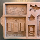 Vtg Longaberger Pottery Gingerbread Holiday Home Mold 1997 Christmas Baking