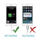 Apple Mfi Certified Lightning Usb Cable Flat Cord Cable Iphone Charger 2 4 3ft