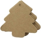 Christmas Tree Gift Tags paper Tags price Tags With String diy Kraft Blank Hang 