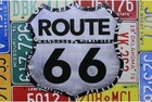 Original Vintage Design Tin Metal Wall Art Signs  Route 66 Thick Tinplate Print 