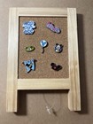 Mickey Mouse Tiny Kingdom 7 Pin Lot On Tiny Pin Board- Classic Disneyland Theme