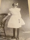 C1900 Cabinet Card African American Girl Beautiful Dress Kidd Roanoke va 